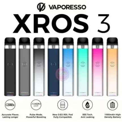 Vaporesso-XROS-3-Mini-1000mAh-Pod-System-Starter-Kit-With-Refillable-2ML-Pod