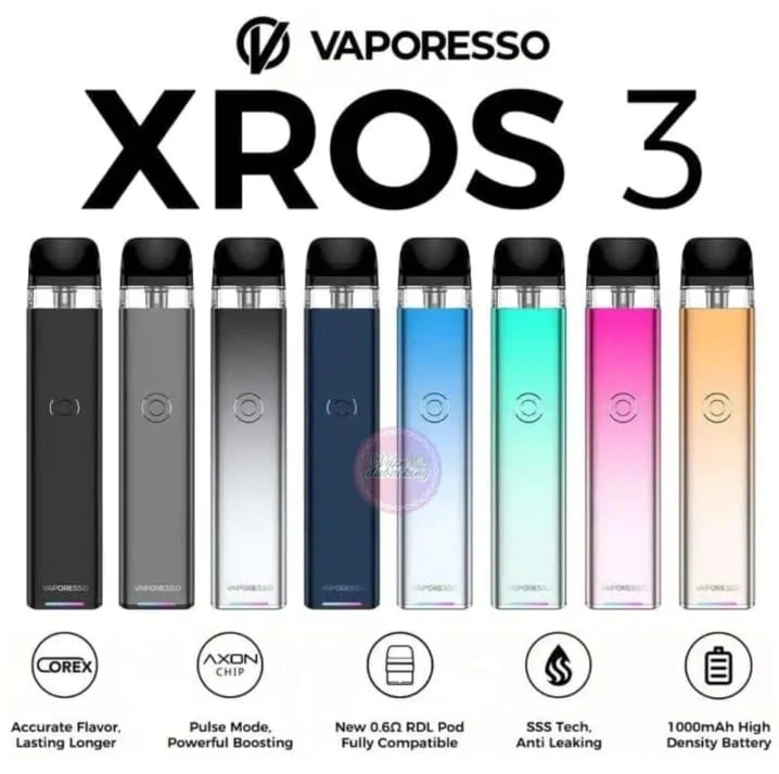 Vaporesso-XROS-3-Mini-1000mAh-Pod-System-Starter-Kit-With-Refillable-2ML-Pod