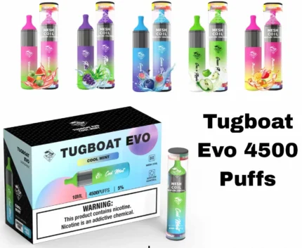 TUGBOAT VAPE 4500 Puffs DISPOSABLE IN UAE(Tugboat Evo)