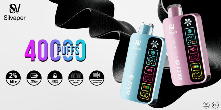 SILVAPER 4 Mode Adjustable Ice 40000 Puffs Disposable Vape in Dubai